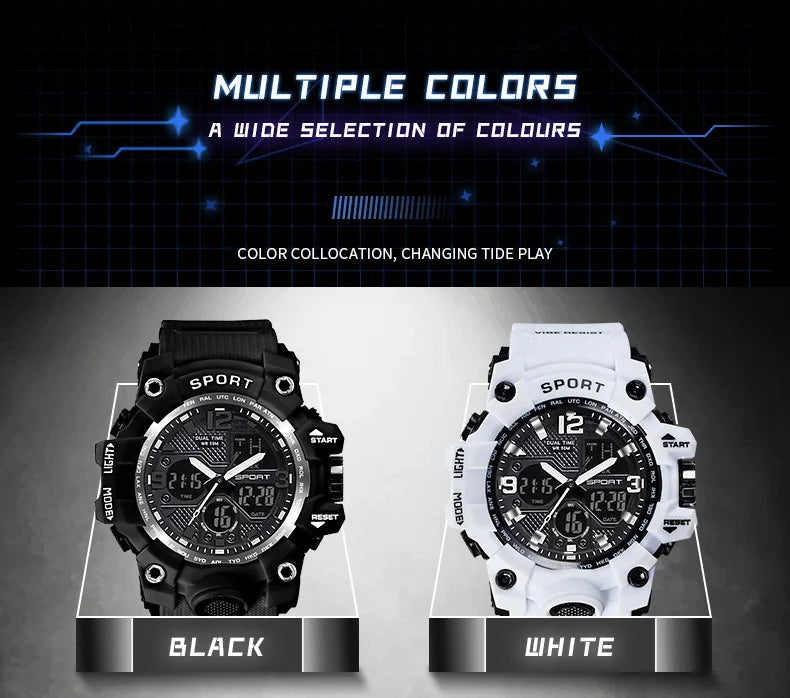 Brand G- Style Military Watch Men Digital Shock Sports Watches For Men Waterproof Electronic Wristwatch 2024