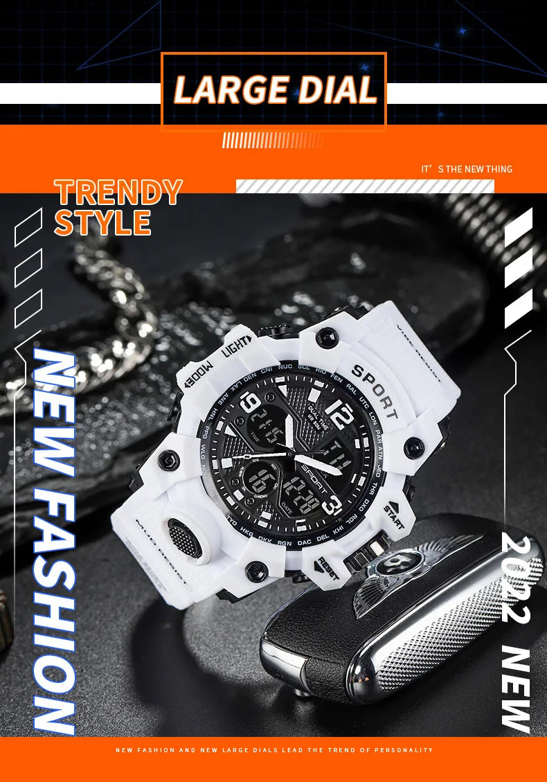 Brand G- Style Military Watch Men Digital Shock Sports Watches For Men Waterproof Electronic Wristwatch 2024