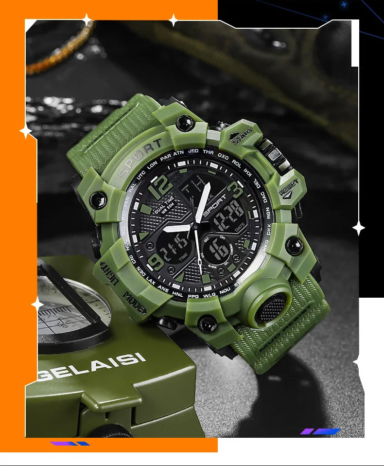 Brand G- Style Military Watch Men Digital Shock Sports Watches For Men Waterproof Electronic Wristwatch 2024